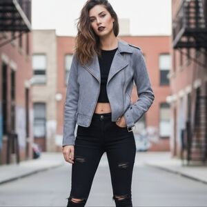 Romeo & Juliet Couture Vegan Suede Jacket